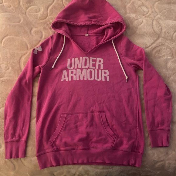under armour v neck hoodie